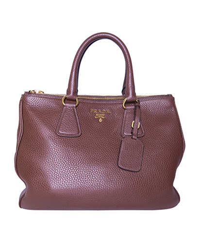 Large Daino Double Zip Tote, front view